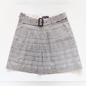 Outback Red Belted Waist A Line Skirt Size 8 Blue Stripes